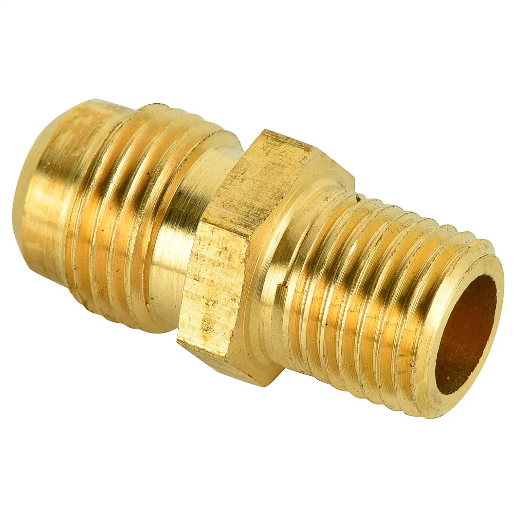 Flared Female Connector Flare to Female Connector, SAE 45 Degree Flared Fittings, Air Brake Brass Fittings