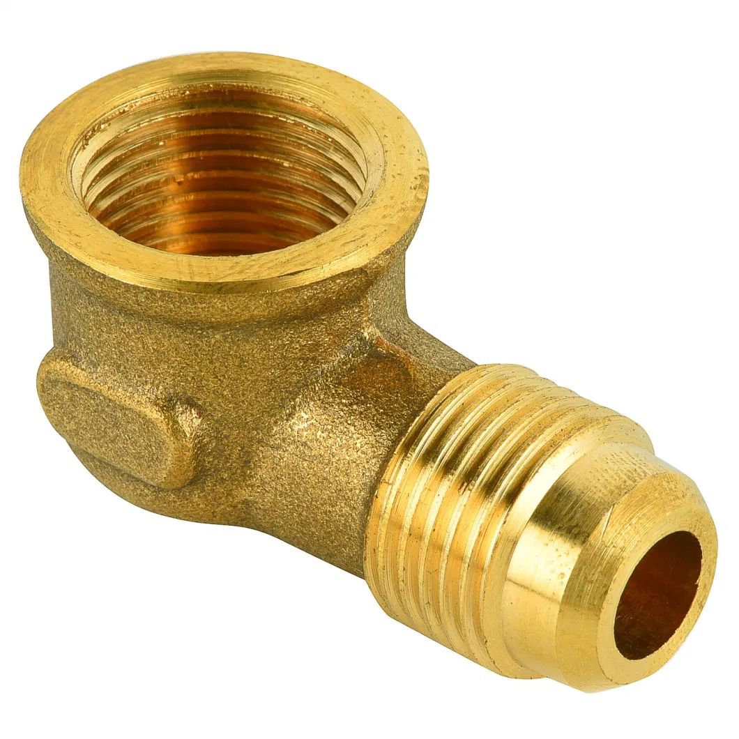 Nptf Threaded Flared Short Nut Brass Copper Pipe Hose Nipple Fitting