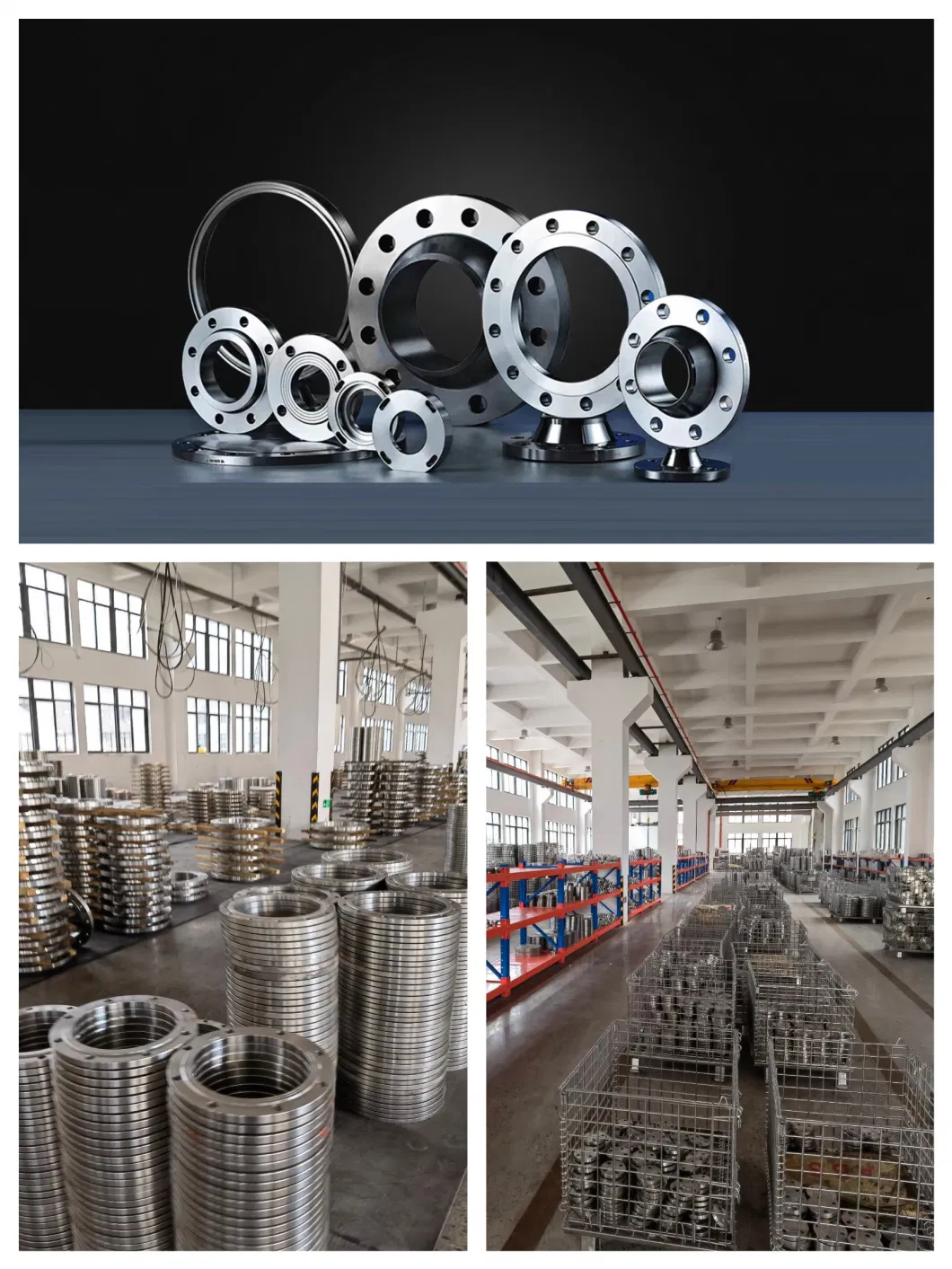 China Manufacturer ANSI B16.5/ASME A105 F304/F321/F316 DN15-DN160 Stainless Steel Wn/So/Pl/Bl Forged Flange